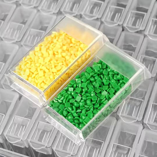 Sparkly Selections Clear Diamond Painting Storage Container with 64 Bottles